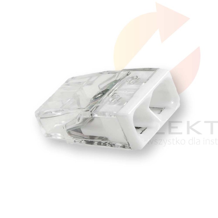 WAGO Szybkozłączka 2x 0,5-2,5mm2 transparentna /opakowanie 40szt/ 2273-202/995-040 Hurtownia Elektryczna Lux-Elektro Rzeszów Tyczyn | Sklep Elektryczny Online