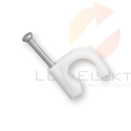 Uchwyt kablowy okrągły fi 10 mm FLOP-10 27.10 /100szt./ Hurtownia Elektryczna Lux-Elektro Rzeszów Tyczyn | Sklep Elektryczny Online