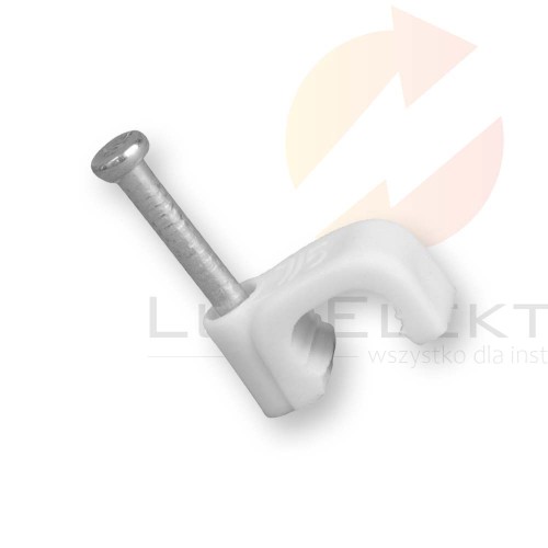 Uchwyt płaski do przewodów YDYp 2x1,5 FLOP-7/5 27.75 /100szt./ Hurtownia Elektryczna Lux-Elektro Rzeszów Tyczyn | Sklep Elektryczny Online