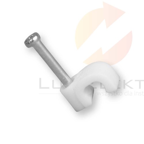 Uchwyt płaski do przewodów SMYp 2x0,75 FLOP-5/4 27.54 /100szt./ Hurtownia Elektryczna Lux-Elektro Rzeszów Tyczyn | Sklep Elektryczny Online