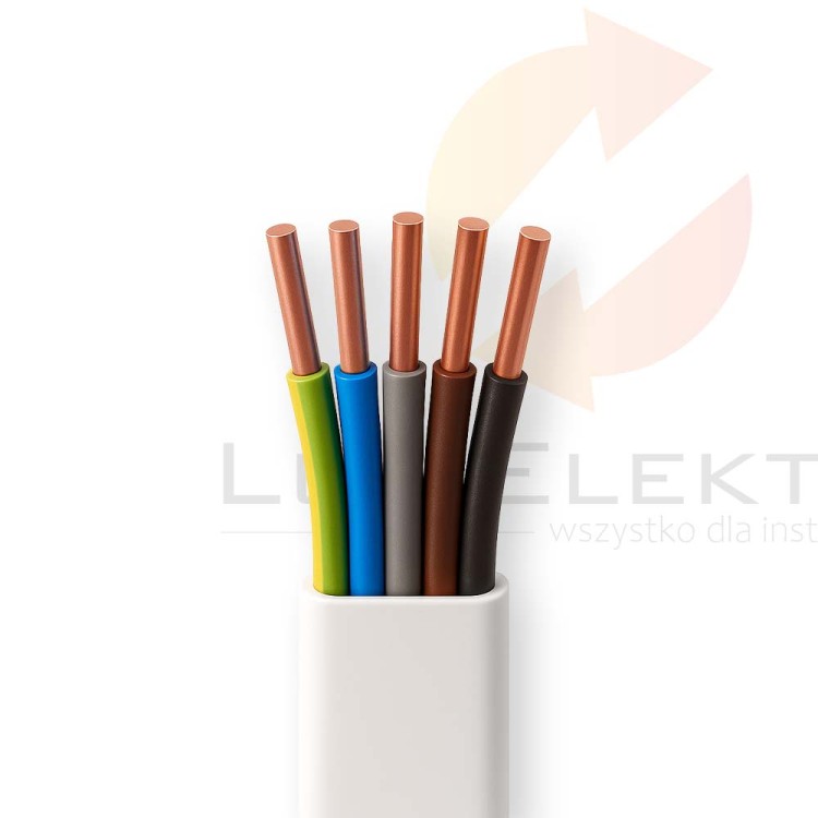 Przewód YDYp 5x1,5 żo 450/750V /100m/ DAMIR Hurtownia Elektryczna Lux-Elektro Rzeszów Tyczyn | Sklep Elektryczny Online