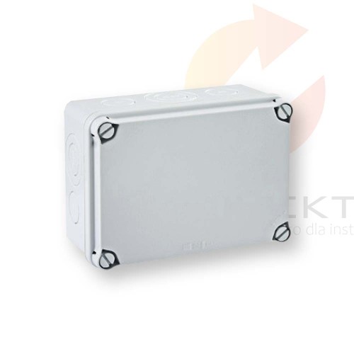 Puszka natynkowa LIGHT 162x116x76 bez dławnic 6xM25 4xM40 IP66/67 EX-161  Hurtownia Elektryczna Lux-Elektro Rzeszów Tyczyn | Sklep Elektryczny Online