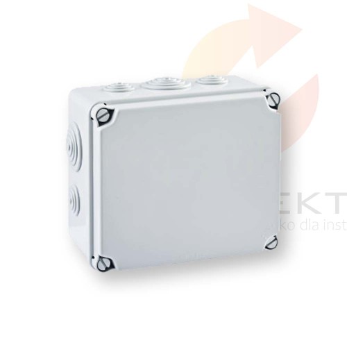 Puszka natynkowa LIGHT 175x151x95 6xM25 4xM40 IP66/67 EV-171  Hurtownia Elektryczna Lux-Elektro Rzeszów Tyczyn | Sklep Elektryczny Online