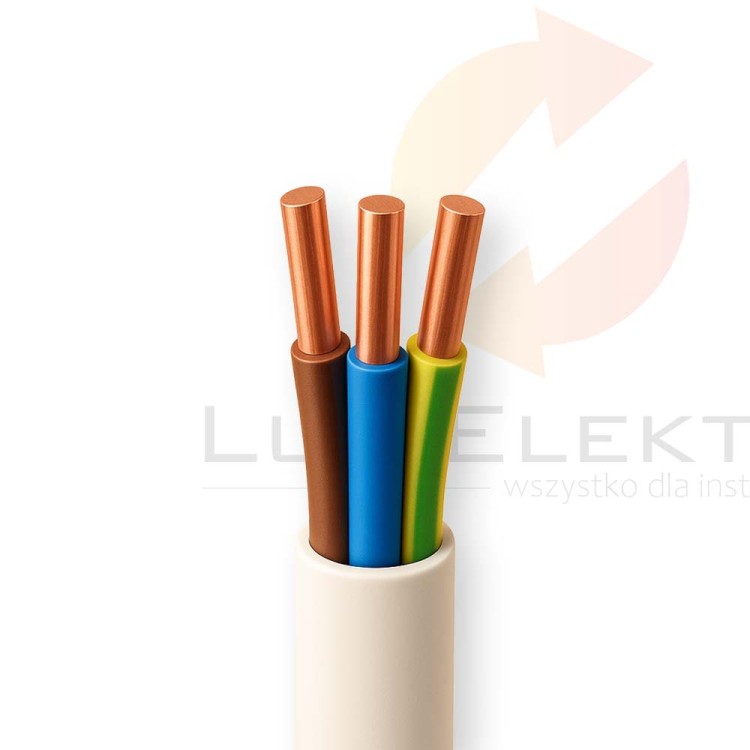 Przewód YDY 3x2,5 żo 450/750V /50m/ DAMIR  Hurtownia Elektryczna Lux-Elektro Rzeszów Tyczyn | Sklep Elektryczny Online
