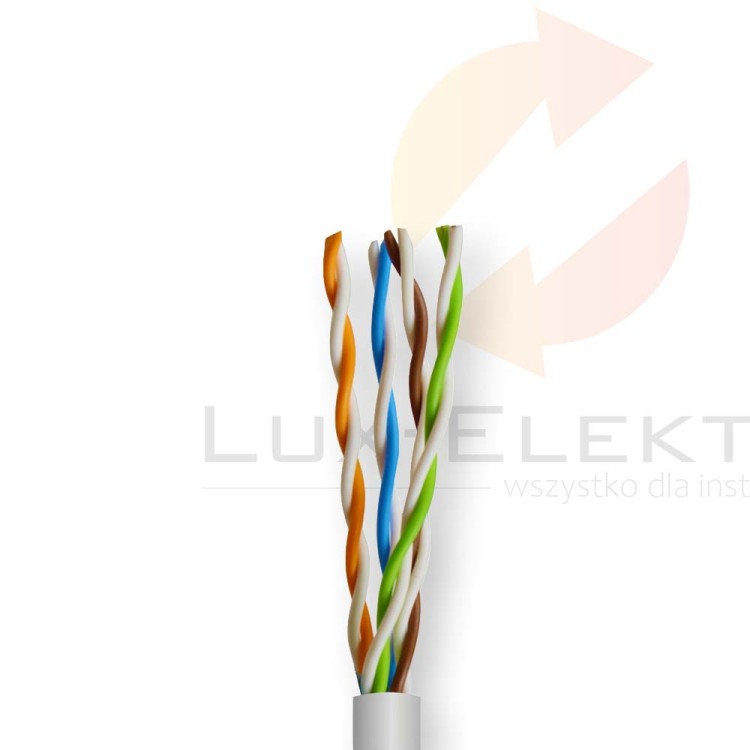 Kabel teleinformatyczny BiTLAN U/UTP 4x2x24 AWG (0,5) cat.5e 200 Eca /305m/ BITNER Hurtownia Elektryczna Lux-Elektro Rzeszów Tyczyn | Sklep Elektryczny Online