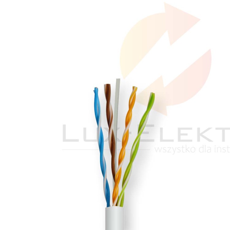 Kabel teleinformatyczny BiTLAN U/UTP kat.6 4x2x0,54 TI0044 klasa Eca /305m/ BITNER  Hurtownia Elektryczna Lux-Elektro Rzeszów Tyczyn | Sklep Elektryczny Online