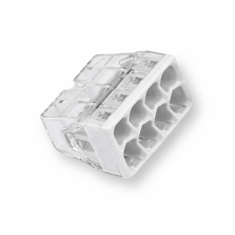 WAGO Szybkozłączka 8x 0,5-2,5mm2 jasnoszara 2273-208 /opakowanie 10szt/ 2273-208/995-010  Hurtownia Elektryczna Lux-Elektro Rzeszów Tyczyn | Sklep Elektryczny Online