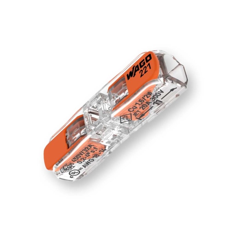 WAGO Szybkozłączka przelotowa z dźwignią 2x0,2-4mm2 Inline 221-2411 /60szt./  Hurtownia Elektryczna Lux-Elektro Rzeszów Tyczyn | Sklep Elektryczny Online
