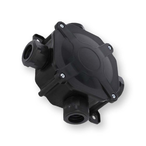 Puszka instalacyjna hermetyczna PG21 5x6mm2 IP67 czarna odporna na UV A.0036C Hurtownia Elektryczna Lux-Elektro Rzeszów Tyczyn | Sklep Elektryczny Online