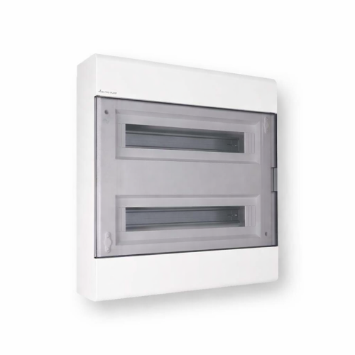 Rozdzielnica modułowa natynkowa 2x18 SRn-36/2 (N+PE) IK07 drzwi transparentne 1.88 Hurtownia Elektryczna Lux-Elektro Rzeszów Tyczyn | Sklep Elektryczny Online