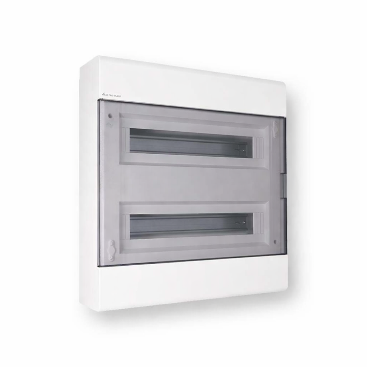 Rozdzielnica modułowa natynkowa 2x18 SRn-36/2 (N+PE) IK07 drzwi transparentne 1.88 Hurtownia Elektryczna Lux-Elektro Rzeszów Tyczyn | Sklep Elektryczny Online