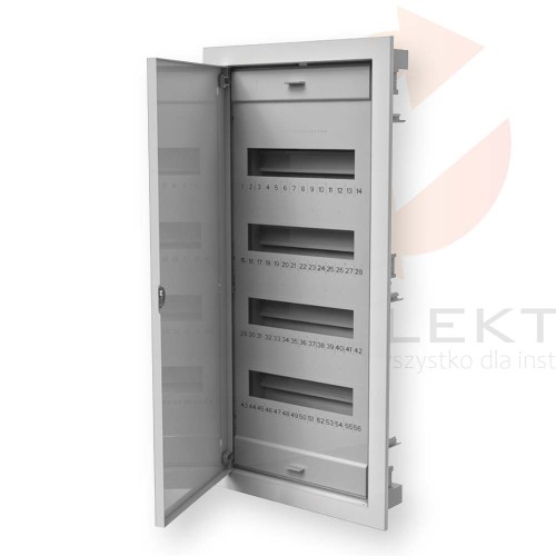 Rozdzielnica modułowa podtynkowa 4x12 RO-4 /drzwi metal/ (N+PE) C.1548 Hurtownia Elektryczna Lux-Elektro Rzeszów Tyczyn | Sklep Elektryczny Online