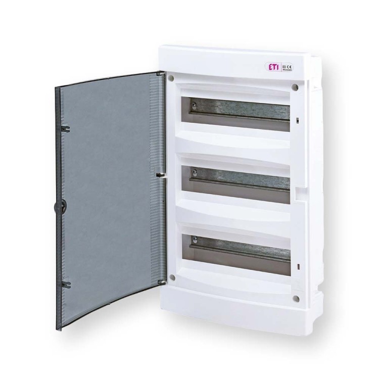 Rozdzielnica modułowa 3x12 podtynkowa /transparentna/ ECM36PT-S DIDO 001101076 ETI (id: 238940) Hurtownia Elektryczna Lux-Elektro Rzeszów Tyczyn | Sklep Elektryczny Online