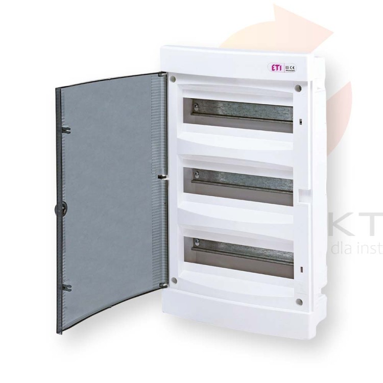 Rozdzielnica modułowa 3x12 podtynkowa /transparentna/ ECM36PT-S DIDO 001101076 ETI (id: 238940) Hurtownia Elektryczna Lux-Elektro Rzeszów Tyczyn | Sklep Elektryczny Online