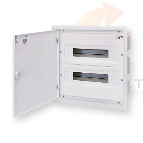 Rozdzielnica modułowa 2x18 podtynkowa /drzwi metal/ ERP18-2 DIDO 001101210 ETI Hurtownia Elektryczna Lux-Elektro Rzeszów Tyczyn | Sklep Elektryczny Online