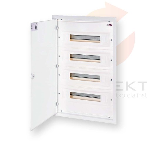Rozdzielnica modułowa 4x18 podtynkowa /drzwi metal/ ERP18-4 DIDO 001101214 ETI Hurtownia Elektryczna Lux-Elektro Rzeszów Tyczyn | Sklep Elektryczny Online