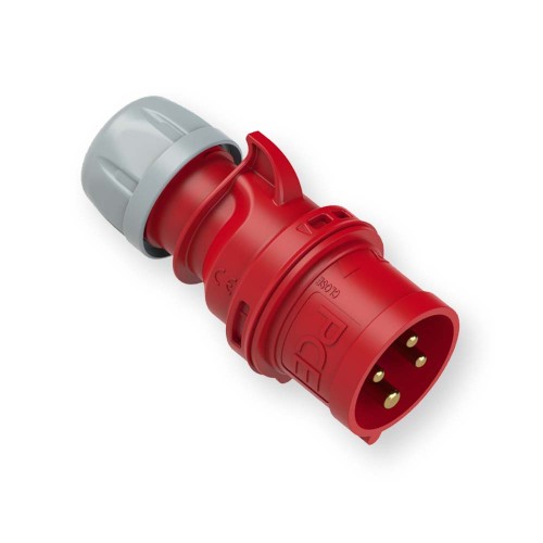 Wtyczka przenośna 32A 4P 400V czerwona IP44 SHARK 024-6 PCE Hurtownia Elektryczna Lux-Elektro Rzeszów Tyczyn | Sklep Elektryczny Online