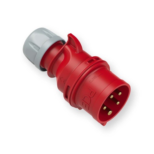 Wtyczka przenośna 32A 5P 400V czerwona IP44 SHARK 025-6 PCE Hurtownia Elektryczna Lux-Elektro Rzeszów Tyczyn | Sklep Elektryczny Online