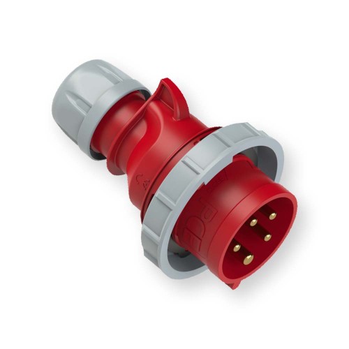 Wtyczka przenośna 32A 5P 400V czerwona IP67 SHARK 0252-6 PCE Hurtownia Elektryczna Lux-Elektro Rzeszów Tyczyn | Sklep Elektryczny Online
