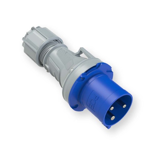 Wtyczka przenośna 63A 3P 230V niebieska IP44 POWER TWIST 0331-6 PCE  Hurtownia Elektryczna Lux-Elektro Rzeszów Tyczyn | Sklep Elektryczny Online