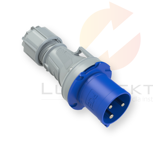 Wtyczka przenośna 63A 3P 230V niebieska IP44 POWER TWIST 0331-6 PCE  Hurtownia Elektryczna Lux-Elektro Rzeszów Tyczyn | Sklep Elektryczny Online