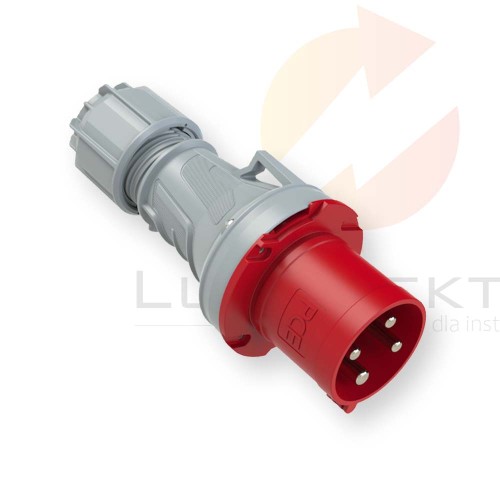 Wtyczka przenośna 63A 4P 400V czerwona IP44 POWER TWIST 0341-6 PCE  Hurtownia Elektryczna Lux-Elektro Rzeszów Tyczyn | Sklep Elektryczny Online