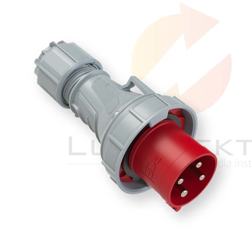 Wtyczka przenośna 63A 4P 400V czerwona IP67 POWER TWIST 034-6 PCE (id: 241604)  Hurtownia Elektryczna Lux-Elektro Rzeszów Tyczyn | Sklep Elektryczny Online