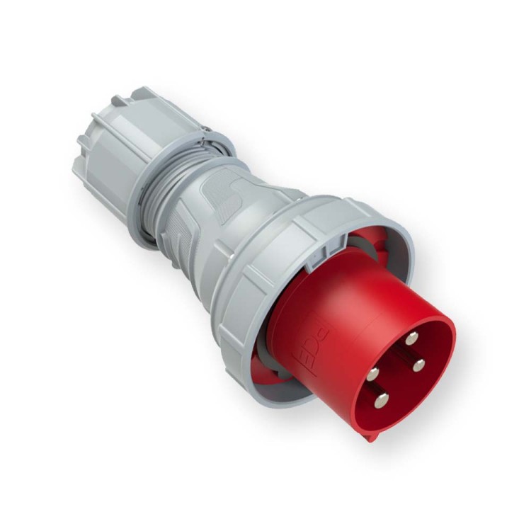Wtyczka przenośna 125A 4P 400V czerwona IP67 POWER TWIST 044-6 PCE  Hurtownia Elektryczna Lux-Elektro Rzeszów Tyczyn | Sklep Elektryczny Online