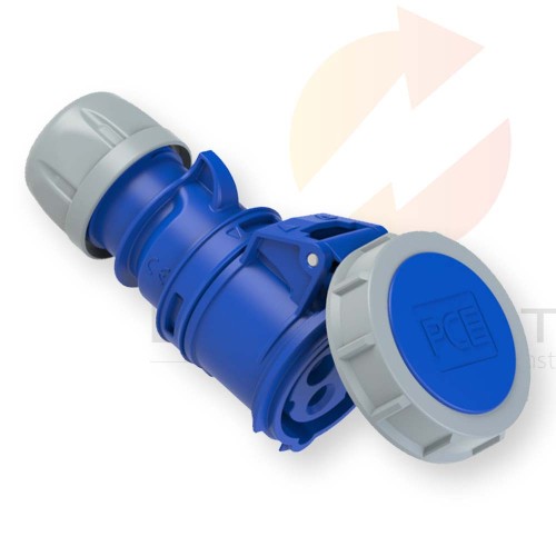 Gniazdo przenośne 16A 3P 230V niebieskie IP67 SHARK 2132-6 PCE  Hurtownia Elektryczna Lux-Elektro Rzeszów Tyczyn | Sklep Elektryczny Online