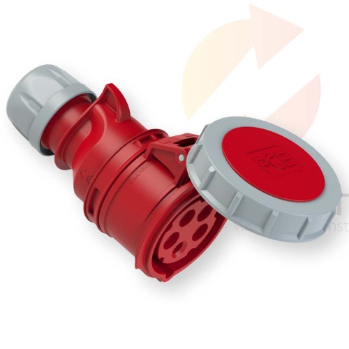 Gniazdo przenośne 16A 5P 400V czerwone IP67 SHARK 2152-6 PCE  Hurtownia Elektryczna Lux-Elektro Rzeszów Tyczyn | Sklep Elektryczny Online
