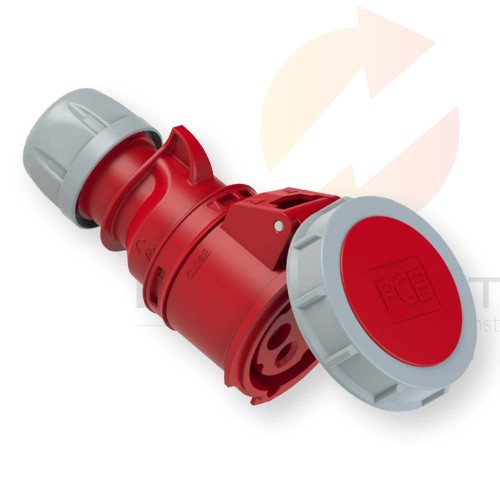 Gniazdo przenośne 32A 4P 400V czerwone IP67 SHARK 2242-6 PCE  Hurtownia Elektryczna Lux-Elektro Rzeszów Tyczyn | Sklep Elektryczny Online