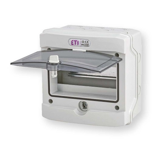 Rozdzielnica modułowa PV 1x8 natynkowa /transparentna/ UV 1500V DC ECH-8G DIDO 001101061 ETI  Hurtownia Elektryczna Lux-Elektro Rzeszów Tyczyn | Sklep Elektryczny Online