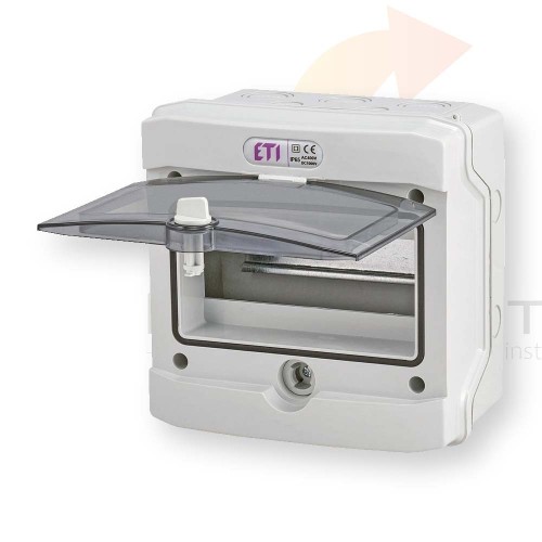 Rozdzielnica modułowa PV 1x8 natynkowa /transparentna/ UV 1500V DC ECH-8G DIDO 001101061 ETI  Hurtownia Elektryczna Lux-Elektro Rzeszów Tyczyn | Sklep Elektryczny Online