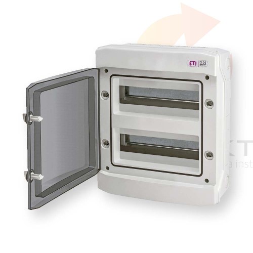 Rozdzielnica modułowa PV 2x12 natynkowa /transparentna/ UV 1500V DC ECH-24PT-s DIDO 001101067 ETI  Hurtownia Elektryczna Lux-Elektro Rzeszów Tyczyn | Sklep Elektryczny Online