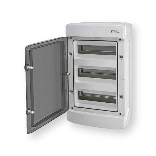 Rozdzielnica modułowa PV 3x12 natynkowa /transparentna/ UV 1500V DC ECH-36PT-s DIDO 001101080 ETI  Hurtownia Elektryczna Lux-Elektro Rzeszów Tyczyn | Sklep Elektryczny Online