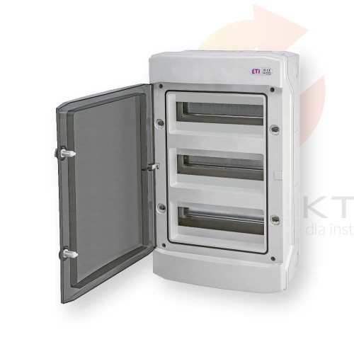 Rozdzielnica modułowa PV 3x12 natynkowa /transparentna/ UV 1500V DC ECH-36PT-s DIDO 001101080 ETI  Hurtownia Elektryczna Lux-Elektro Rzeszów Tyczyn | Sklep Elektryczny Online