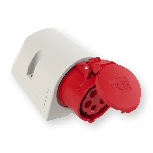 Gniazdo stałe 32A 5P 400V czerwone IP44 125-6 PCE  Hurtownia Elektryczna Lux-Elektro Rzeszów Tyczyn | Sklep Elektryczny Online