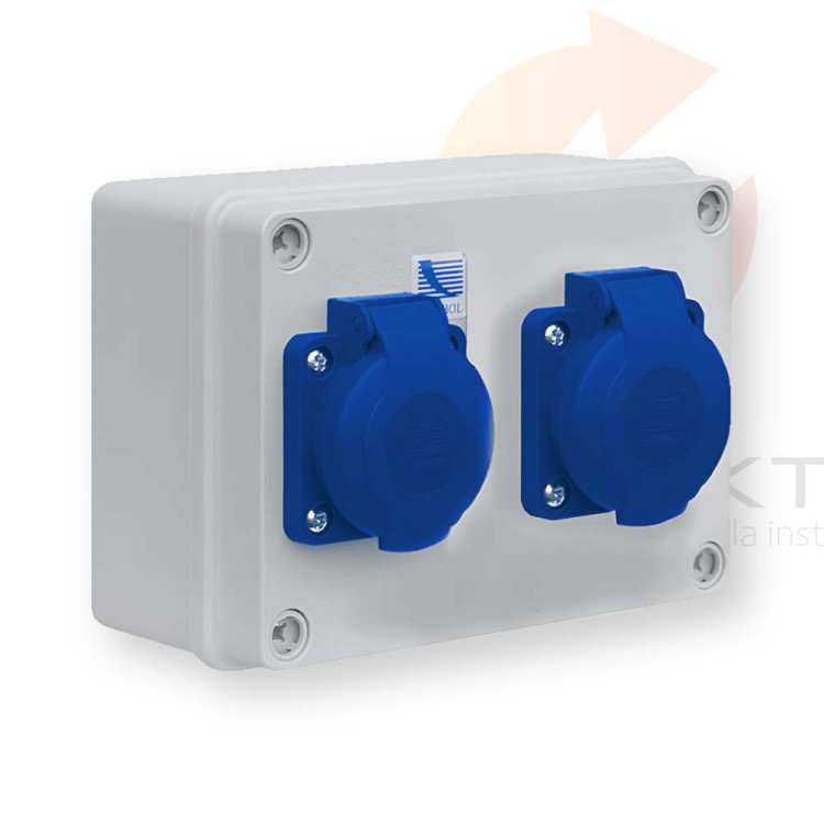 Rozdzielnica stacjonarna R-BOX 150 2x250V IP44 B.1601 PAWBOL  Hurtownia Elektryczna Lux-Elektro Rzeszów Tyczyn | Sklep Elektryczny Online