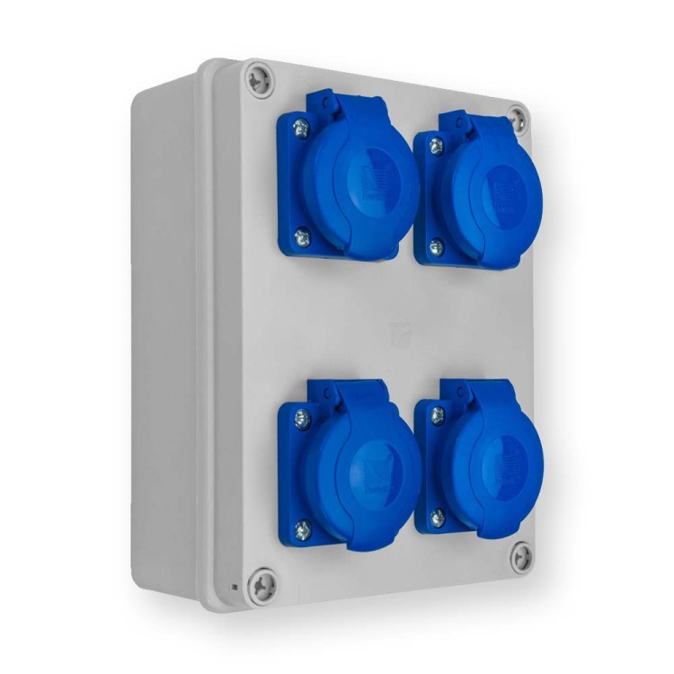 Rozdzielnica stacjonarna R-BOX 190 4x250V IP44 B.1203 PAWBOL  Hurtownia Elektryczna Lux-Elektro Rzeszów Tyczyn | Sklep Elektryczny Online