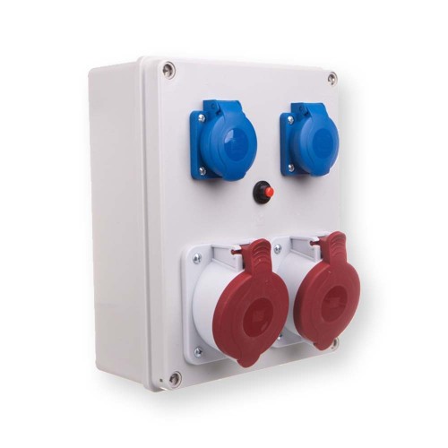 Rozdzielnica R-BOX 240 2x32A/5P 2x250V IP44 B.1099 PAWBOL  Hurtownia Elektryczna Lux-Elektro Rzeszów Tyczyn | Sklep Elektryczny Online