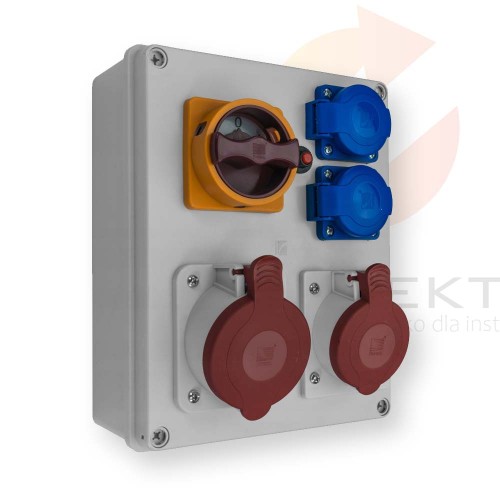 Rozdzielnica R-BOX 240 1x32A/5P 1x16A/5P 2x250V, wył. 0/1 IP44 B.1094W PAWBOL Hurtownia Elektryczna Lux-Elektro Rzeszów Tyczyn | Sklep Elektryczny Online