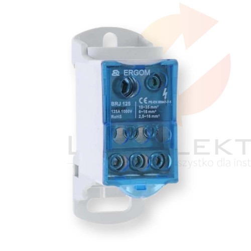 Blok rozdzielczy BRJ 125 R33RA-02030102201 ERGOM Hurtownia Elektryczna Lux-Elektro Rzeszów Tyczyn | Sklep Elektryczny Online