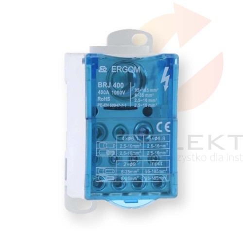 Blok rozdzielczy BRJ 400 R33RA-02030102801 ERGOM Hurtownia Elektryczna Lux-Elektro Rzeszów Tyczyn | Sklep Elektryczny Online