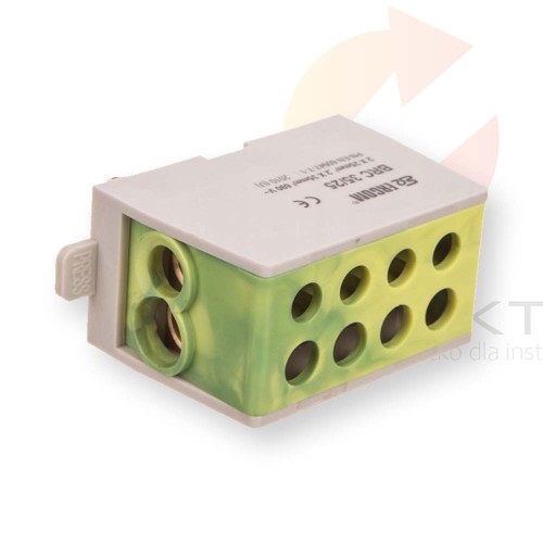 Blok rozdzielczy kompaktowy BRC 35/25 żółto-zielony R33RA-02030001301 ERGOM Hurtownia Elektryczna Lux-Elektro Rzeszów Tyczyn | Sklep Elektryczny Online