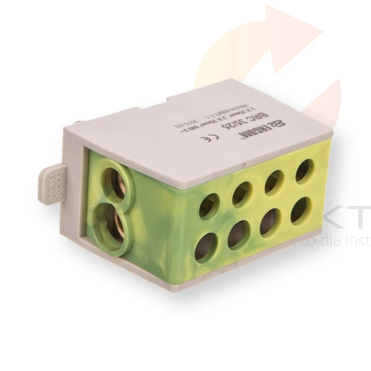 Blok rozdzielczy kompaktowy BRC 35/25 żółto-zielony R33RA-02030001301 ERGOM Hurtownia Elektryczna Lux-Elektro Rzeszów Tyczyn | Sklep Elektryczny Online