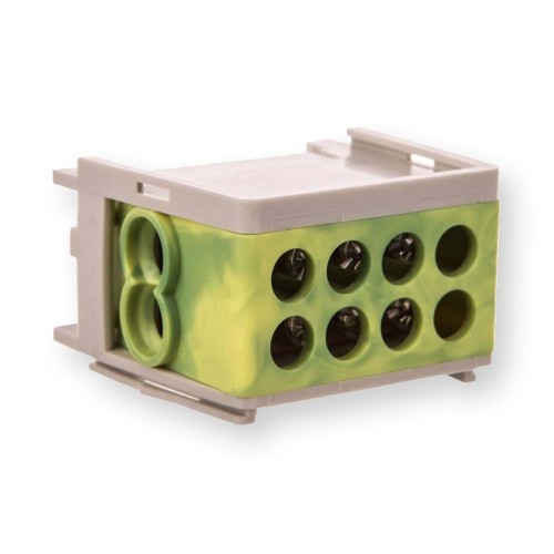 Blok rozdzielczy kompaktowy BRC 25-1/2 żółto-zielony R33RA-02030000601 ERGOM Hurtownia Elektryczna Lux-Elektro Rzeszów Tyczyn | Sklep Elektryczny Online
