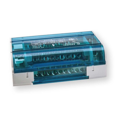 Blok rozdzielczy 4-torowy 1x10-35mm2+3x10-25mm2+7x2,5-6mm2 125A EBR2 4-11/125 R33RA-02020300301 ERGOM  Hurtownia Elektryczna Lux-Elektro Rzeszów Tyczyn | Sklep Elektryczny Online