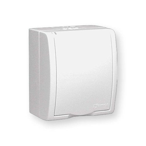 Simon Aquarius Gniazdo hermetyczne pojedyncze z/u IP54 z klapką pełną białe AQGZ1/11 Hurtownia Elektryczna Lux-Elektro Rzeszów Tyczyn | Sklep Elektryczny Online