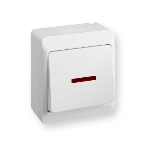 Hermes Łącznik schodowy hermetyczny IP44 z podświetleniem biały 0341-02 ELEKTROPLAST-NASIELSK Hurtownia Elektryczna Lux-Elektro Rzeszów Tyczyn | Sklep Elektryczny Online