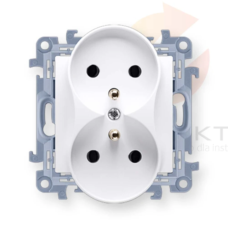 Simon 10 Gniazdo podwójne z/u 16A/250V /szybkozłącza/ białe CGZ2M.01/11 Hurtownia Elektryczna Lux-Elektro Rzeszów Tyczyn | Sklep Elektryczny Online